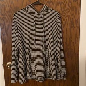 Striped hoodie, size 1x